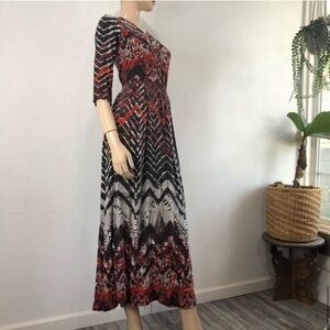 globaldesi maxi long sleeve dress size:XS